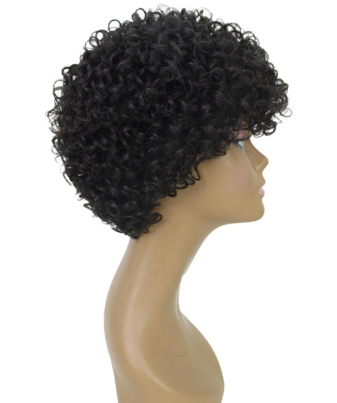Trisha Natural Short Curly Bob Lace Wig