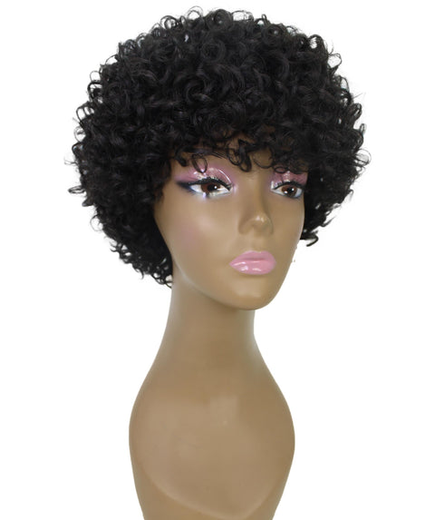 Trisha Natural Short Curly Bob Lace Wig