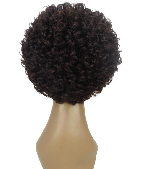 Trisha Natural Brown Short Curly Bob Lace Wig
