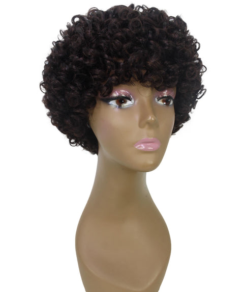 Trisha Natural Brown Short Curly Bob Lace Wig