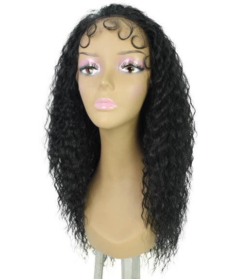 Deja Black Wavy Kinky Lace Wig