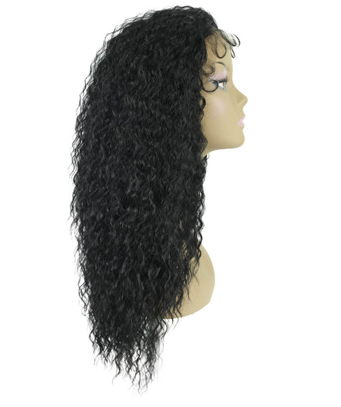 Deja Black Wavy Kinky Lace Wig