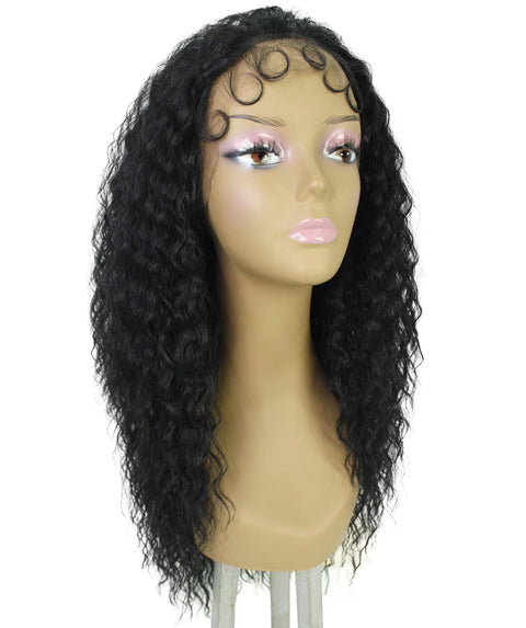 Deja Black Wavy Kinky Lace Wig