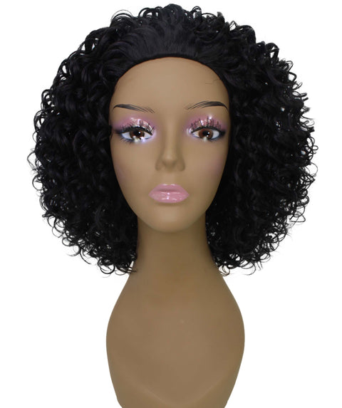 Vale 12 inch Natural Black Afro Half Wig