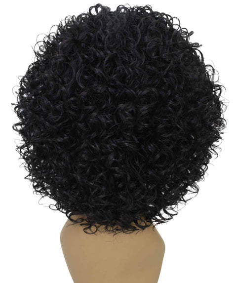 Vale 12 inch Natural Black Afro Half Wig