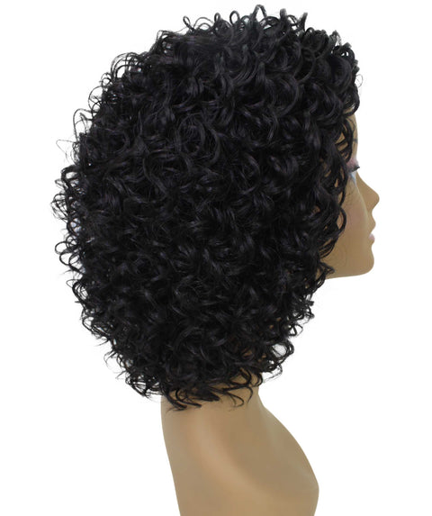 Vale 12 inch Natural Black Afro Half Wig
