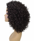 Vale 12 inch Dark Brown Afro Half Wig
