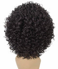 Vale 12 inch Dark Brown Afro Half Wig