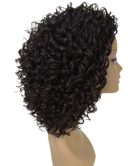 Vale 12 inch Dark Brown Afro Half Wig