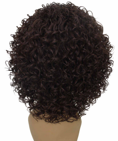 Vale 12 inch Medium Brown Afro Half Wig