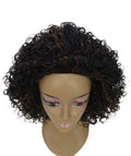 Vale 12 inch Black with Caramel Afro Half Wig
