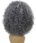 Vale 12 inch Ash Gray Afro Half Wig