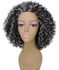 Vale 12 inch Dark Charcoal Gray Afro Half Wig