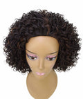 Vale 12 inch Dark Brown Blend Afro Half Wig