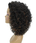 Vale 12 inch Copper Blonde to Black Blend Afro Half Wig