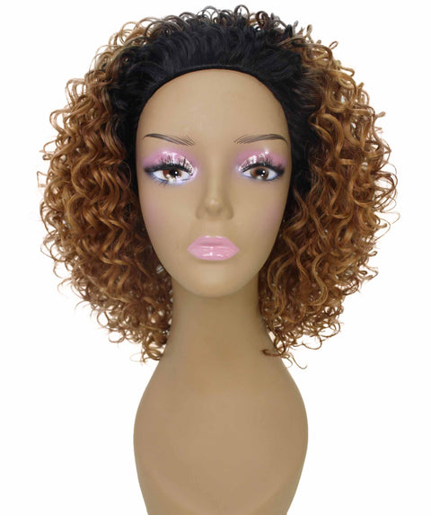 Vale 12 inch Honey Auburn Afro Half Wig