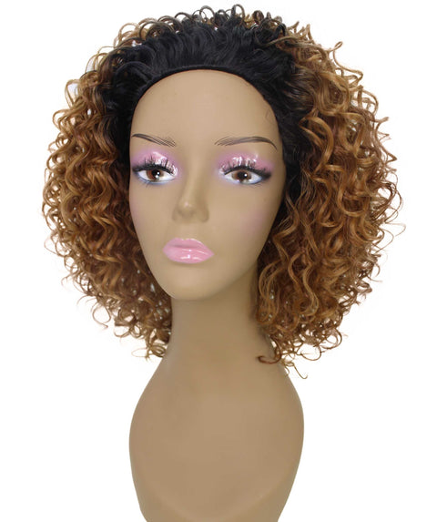 Vale 12 inch Honey Auburn Afro Half Wig