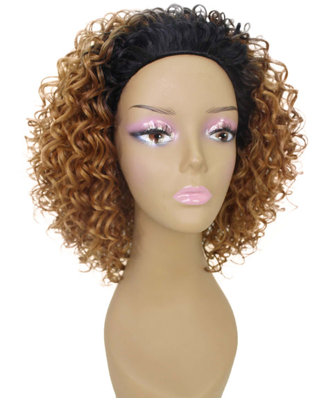 Vale 12 inch Honey Auburn Afro Half Wig