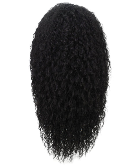 Deja Natural Black Wavy Kinky Lace Wig