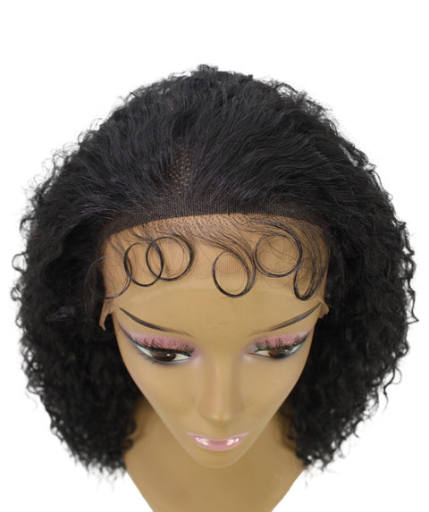 Deja Natural Black Wavy Kinky Lace Wig