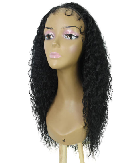 Deja Dark Brown Wavy Kinky Lace Wig
