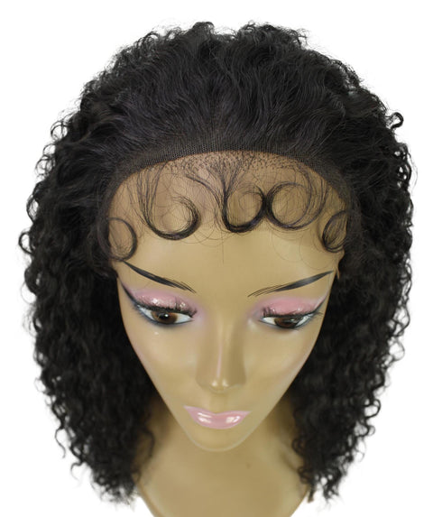 Deja Dark Brown Wavy Kinky Lace Wig