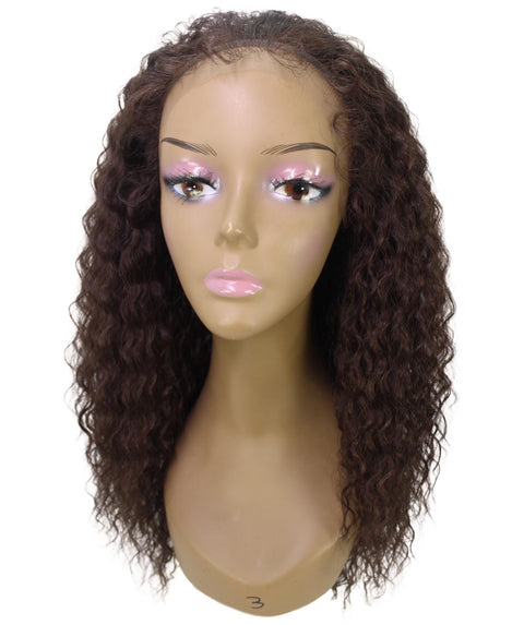 Deja Medium Brown Wavy Kinky Lace Wig