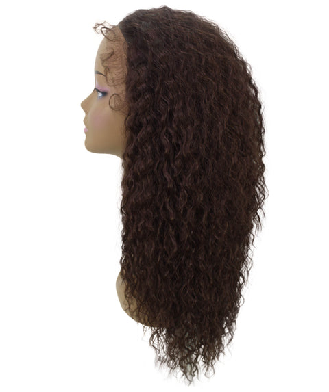 Deja Medium Brown Wavy Kinky Lace Wig