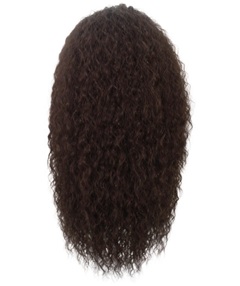 Deja Medium Brown Wavy Kinky Lace Wig