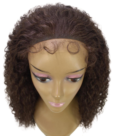 Deja Medium Brown Wavy Kinky Lace Wig
