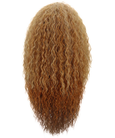 Deja Strawberry Blonde Wavy Kinky Lace Wig