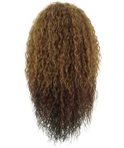 Deja Copper Auburn Blend Wavy Kinky Lace Wig