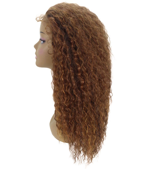 Deja Light Brown Blend Wavy Kinky Lace Wig