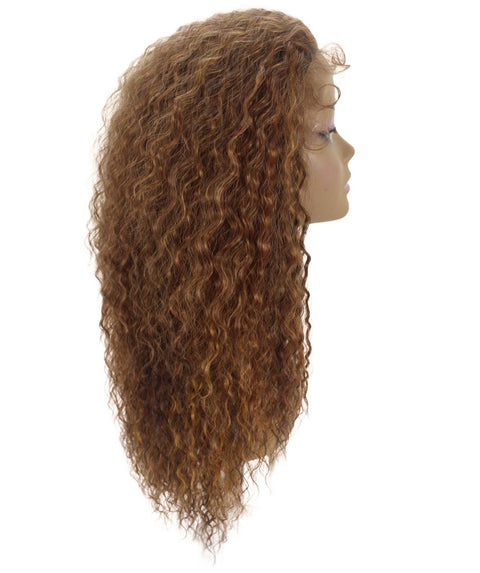 Deja Light Brown Blend Wavy Kinky Lace Wig