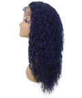 Deja blue and Black Blend Wavy Kinky Lace Wig