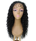 Asia Black Long Curls Lace Wig