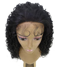 Asia Natural Black Long Curls Lace Wig