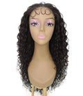 Asia Dark Brown Long Curls Lace Wig