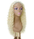 Asia Light Blonde Long Curls Lace Wig