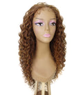 Asia Light Brown Blend Long Curls Lace Wig