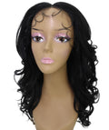 Kiara Black Middle parted Wavy Lace Wig