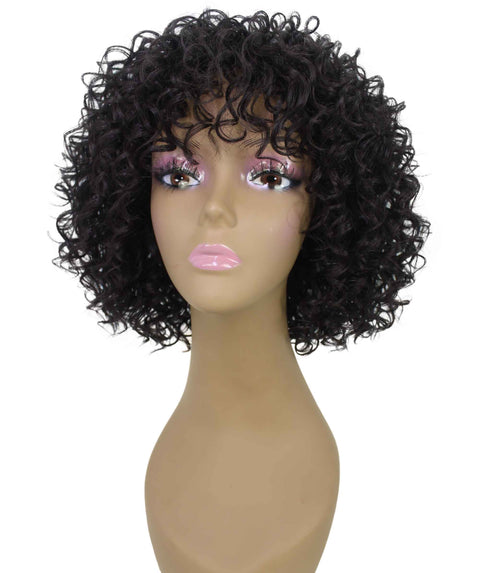 Gabrielle Dark Brown Curly Afro Full Wig