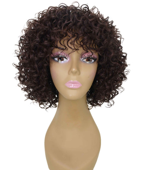 Gabrielle Medium Brown Curly Afro Full Wig