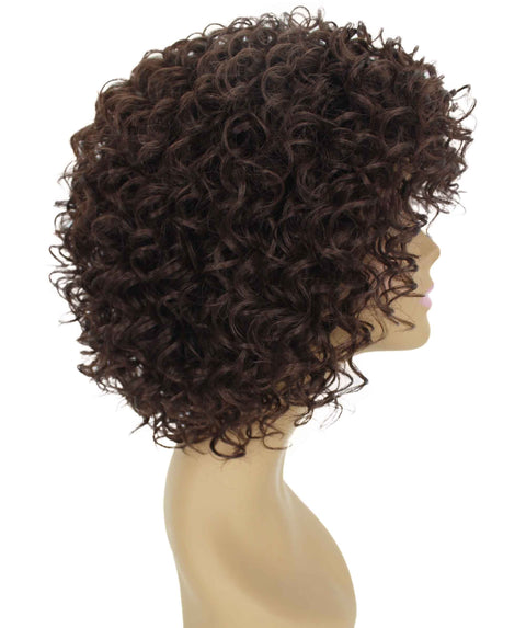 Gabrielle Medium Brown Curly Afro Full Wig