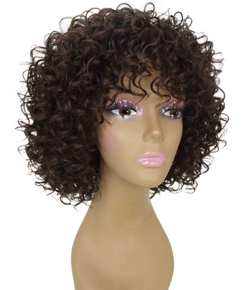 Gabrielle Medium Brown Curly Afro Full Wig