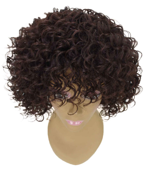 Gabrielle Medium Brown Curly Afro Full Wig