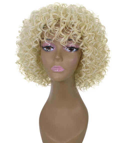 Gabrielle Light Blonde Curly Afro Full Wig