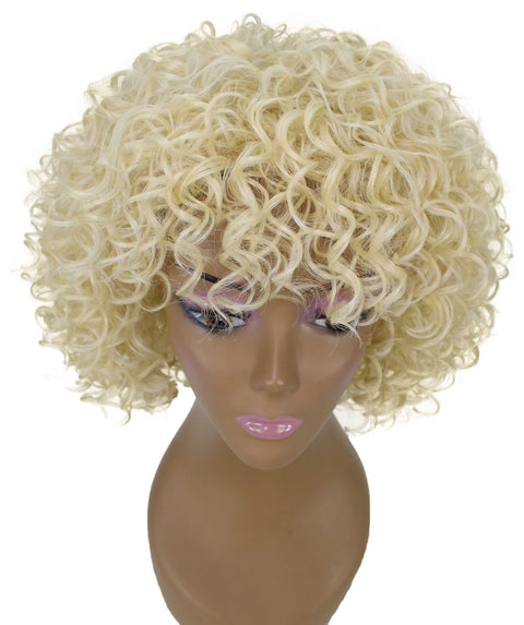 Gabrielle Light Blonde Curly Afro Full Wig