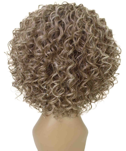 Gabrielle Brown and Blonde Curly Afro Full Wig