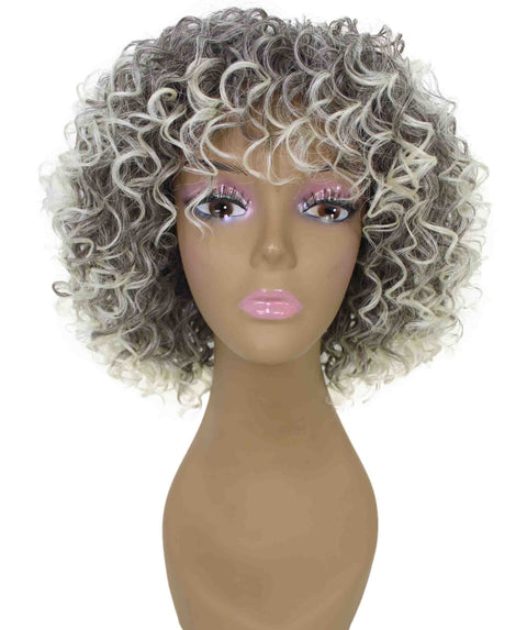Gabrielle Gray with Light Blonde Curly Afro Full Wig